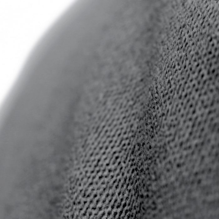 Close up of the charcoal fabric on the coastal haven bean bag