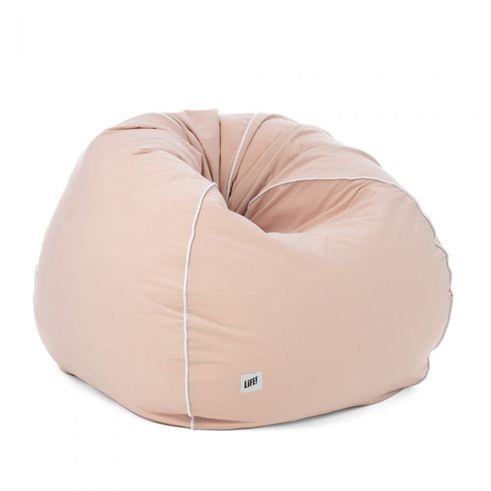 Squooshed coral pink life! teardrop adult sized bean bag