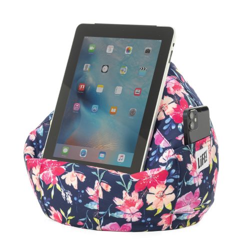 Kalaii iCrib with an iPad on it and a phone in the storage pocket